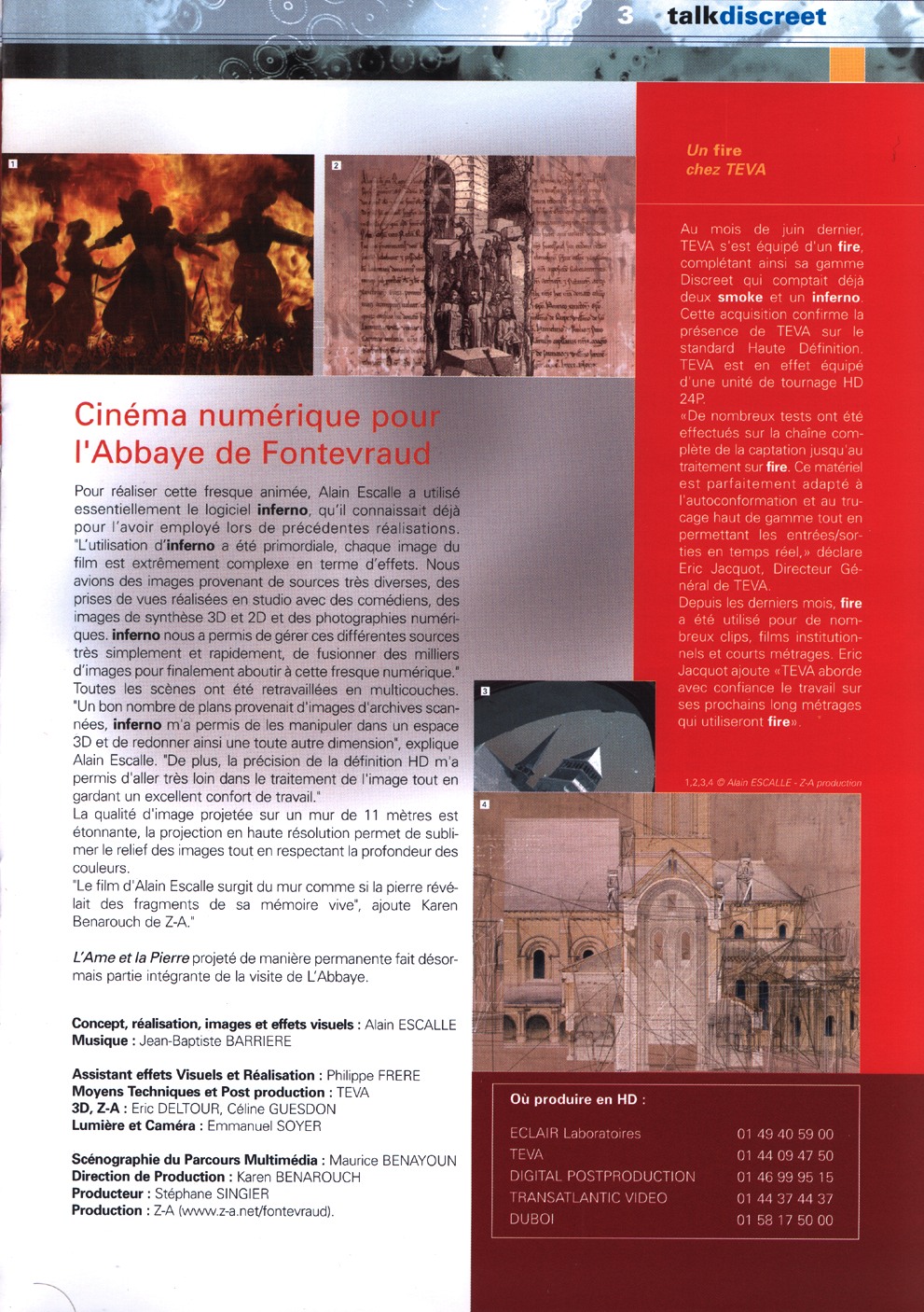 LA LETTRE DE DISCREET — archive Pressbook Alain Escalle, page 2