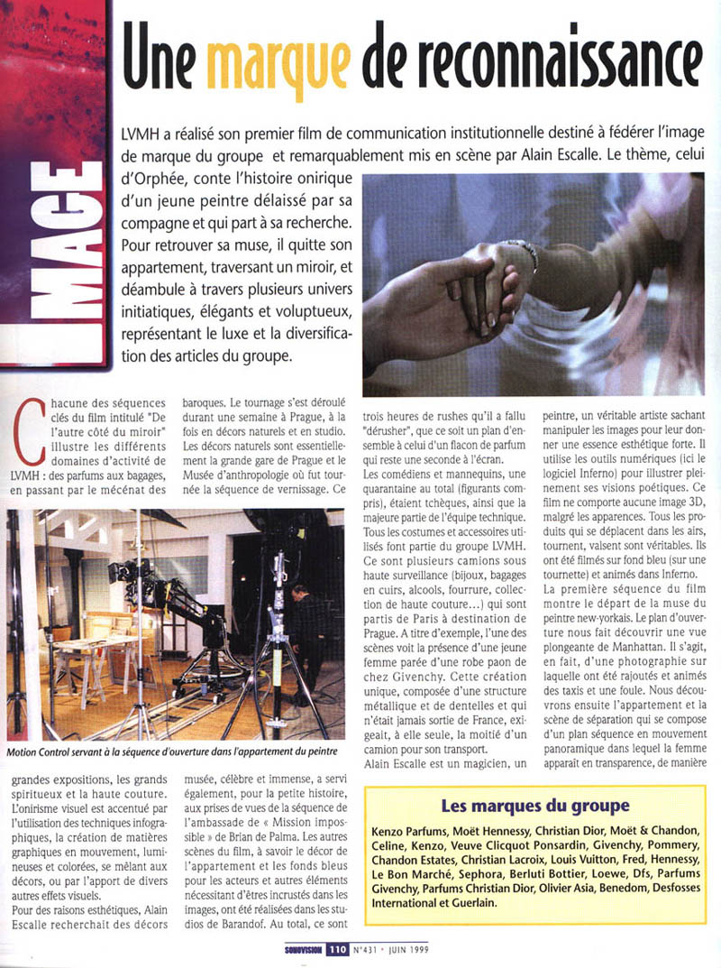 SONOVISION — archive Pressbook Alain Escalle, page 1