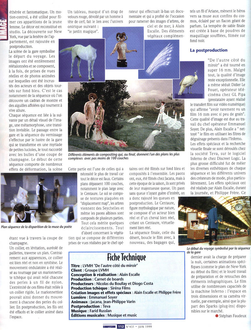 SONOVISION — archive Pressbook Alain Escalle, page 2