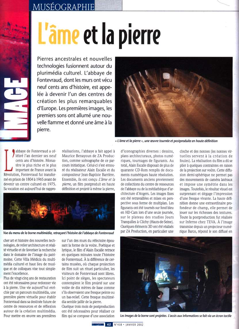 SONOVISION — archive Pressbook Alain Escalle, page 1