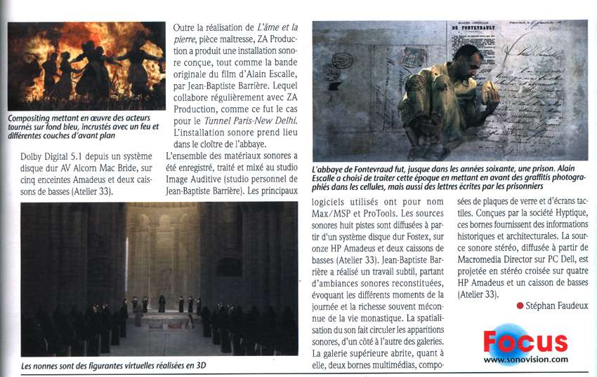 SONOVISION — archive Pressbook Alain Escalle, page 2